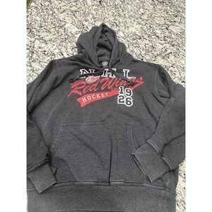 Detroit‎ Red Wings Hockey Black NHL Pullover Hoodie Sweatshirt G111 Carl Banks M